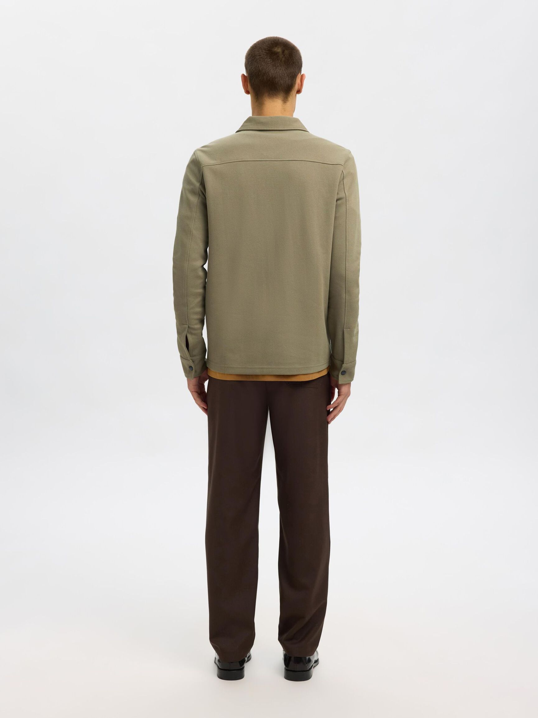 ZIPPED SWEAT JACKET, Vetiver, highres