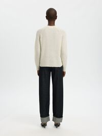 WOOL BLEND CARDIGAN, Snow White, highres