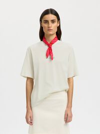 REGULAR FIT PRINT T-SHIRT, Egret, highres