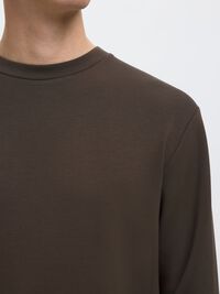 VISCOSE BLEND SWEATSHIRT, Demitasse, highres