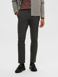 175 COUPE SLIM PANTALON, Grey Melange, highres