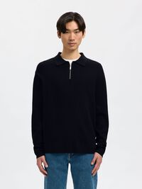 HALF-ZIP PULLOVER, Sky Captain, highres