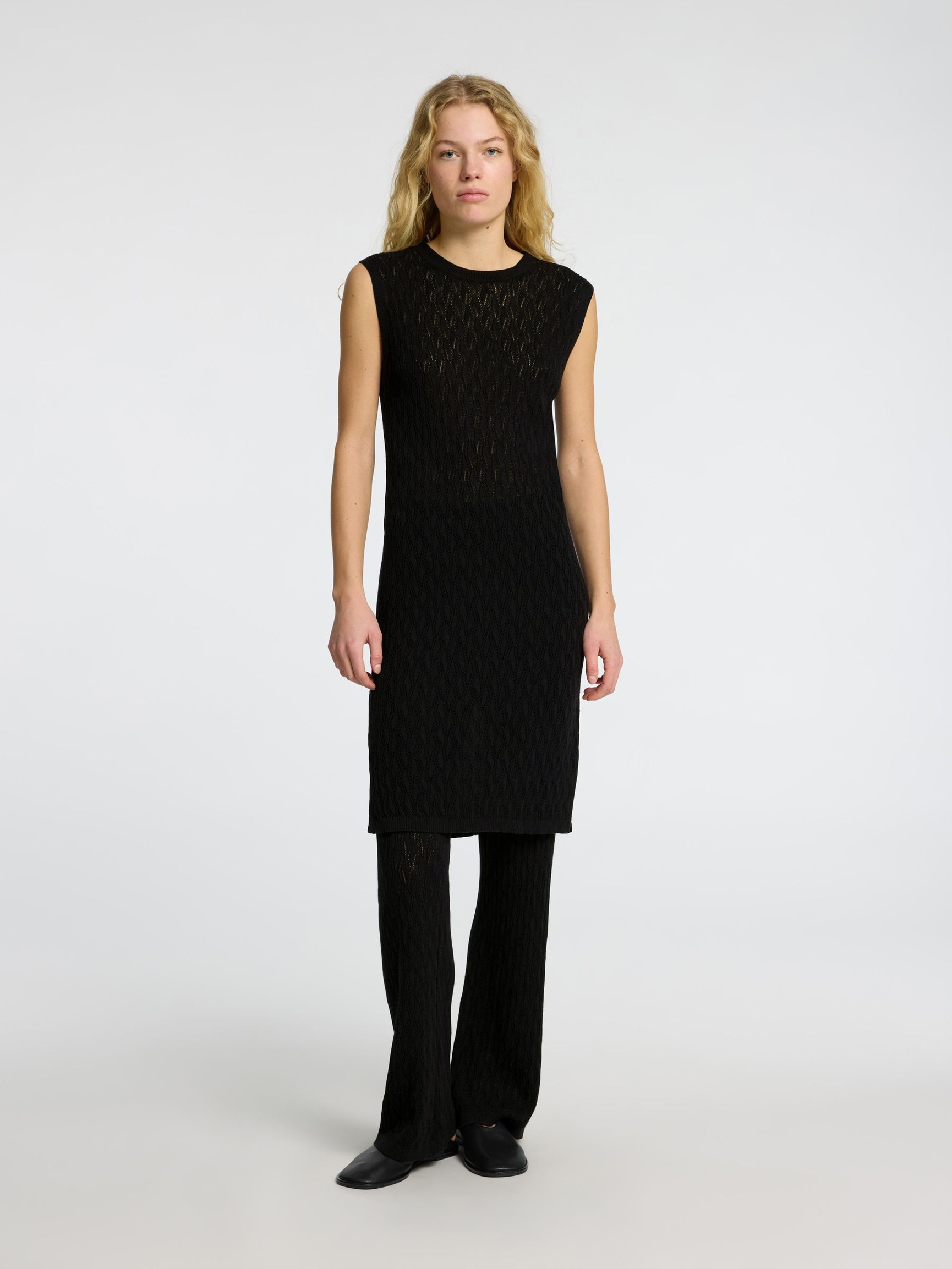 VESTITO MIDI, Black, highres