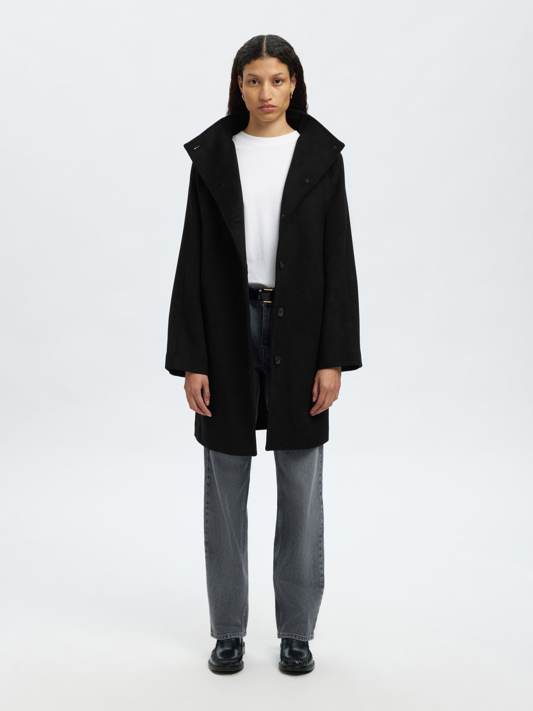 ULDBLANDING FRAKKE, Black, highres