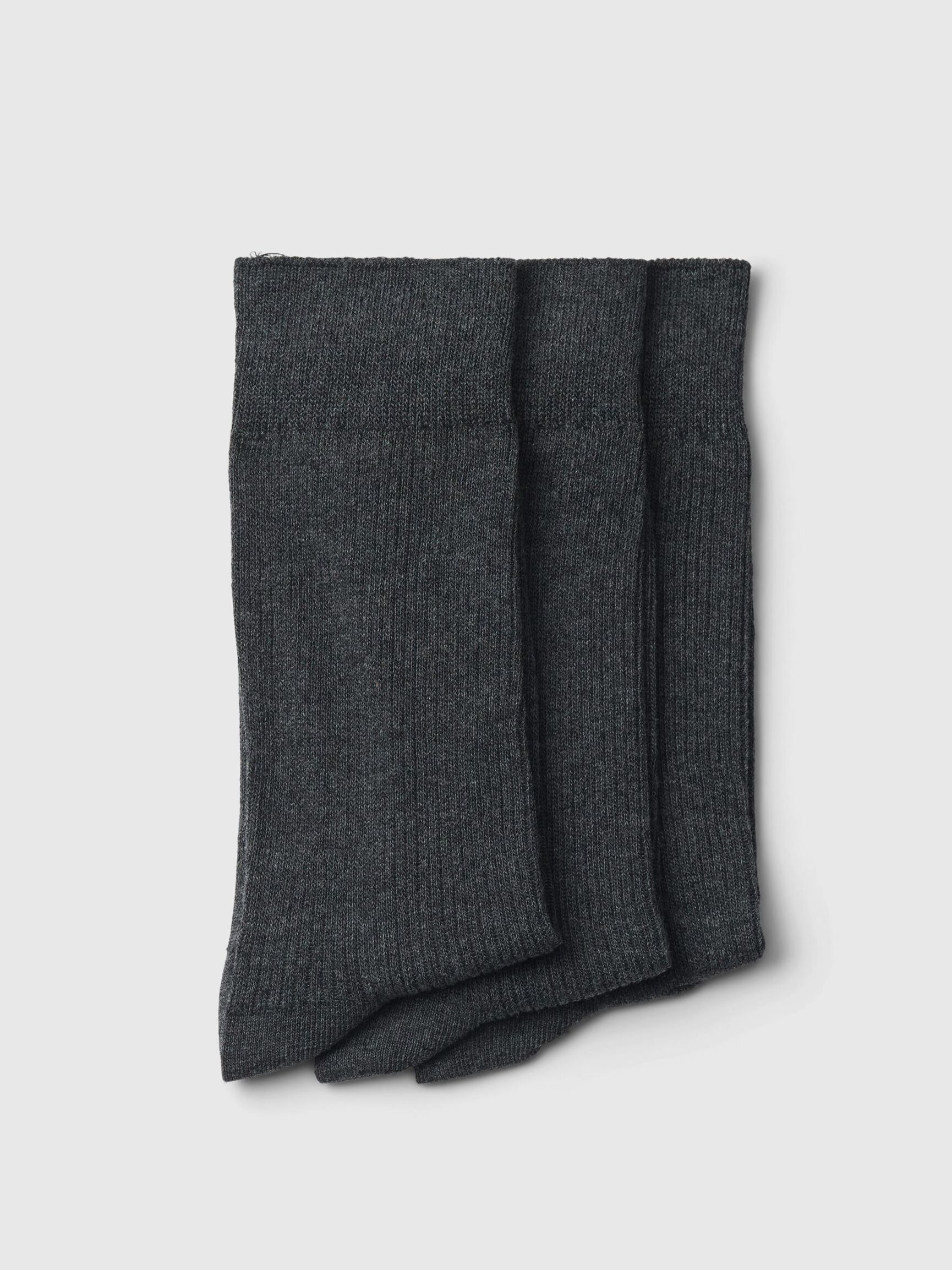 CLASSIC SOCKS, Dark Grey Melange, highres