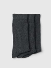 CLASSIC SOCKS, Dark Grey Melange, highres
