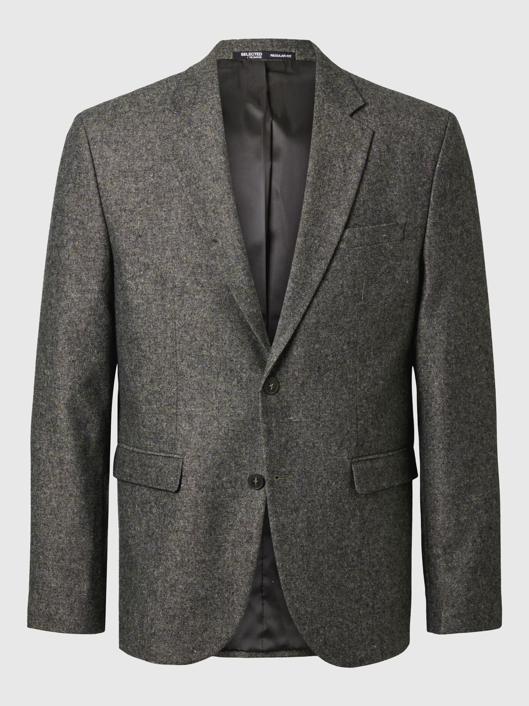 COUPE CLASSIQUE BLAZER, Grey, highres