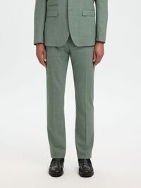 SLIM FIT ANZUGHOSE, Light Green Melange, highres
