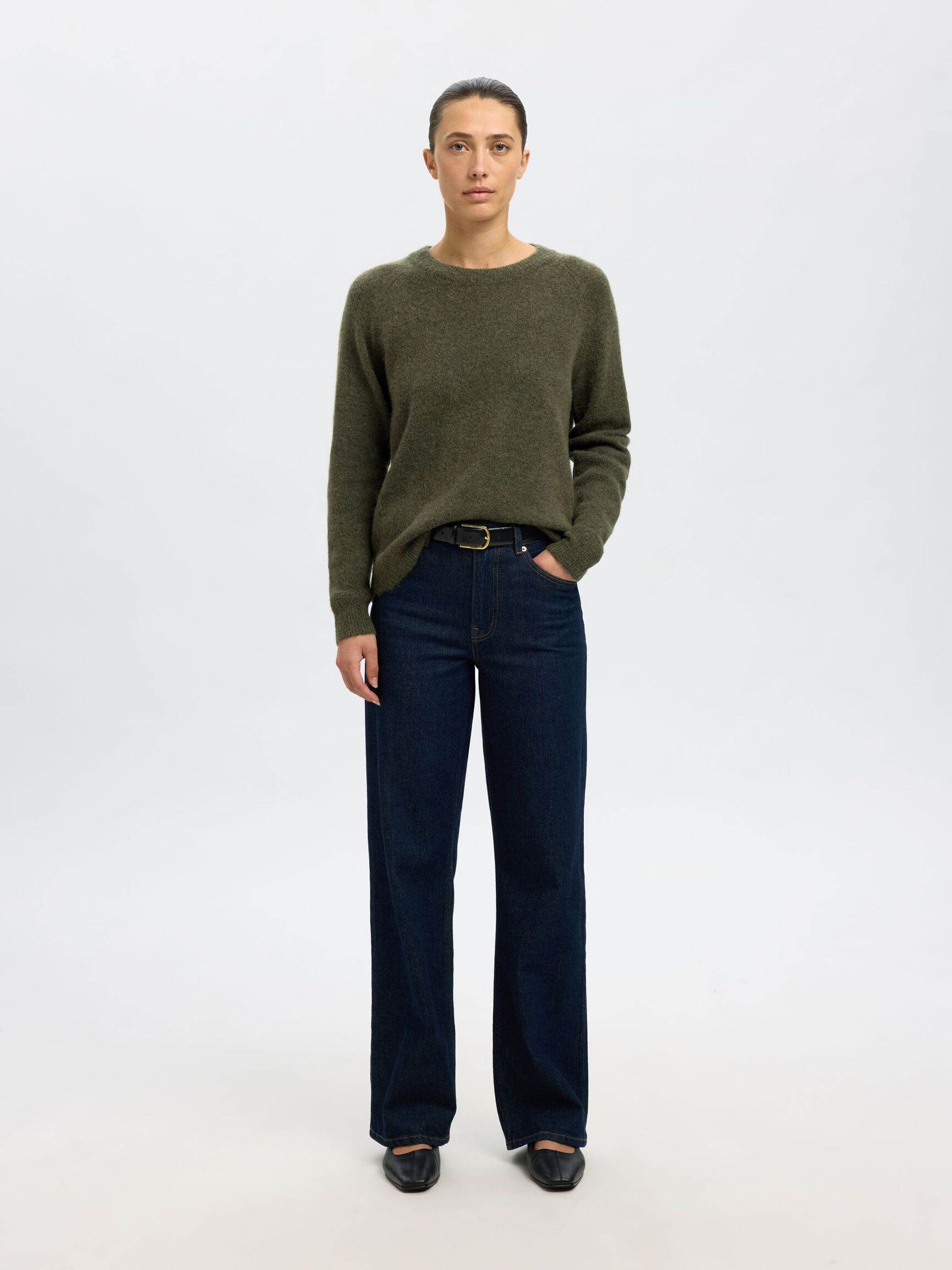 WOOL BLEND JUMPER, Kalamata, highres
