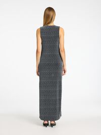 GLITZER MAXIKLEID, Black, highres