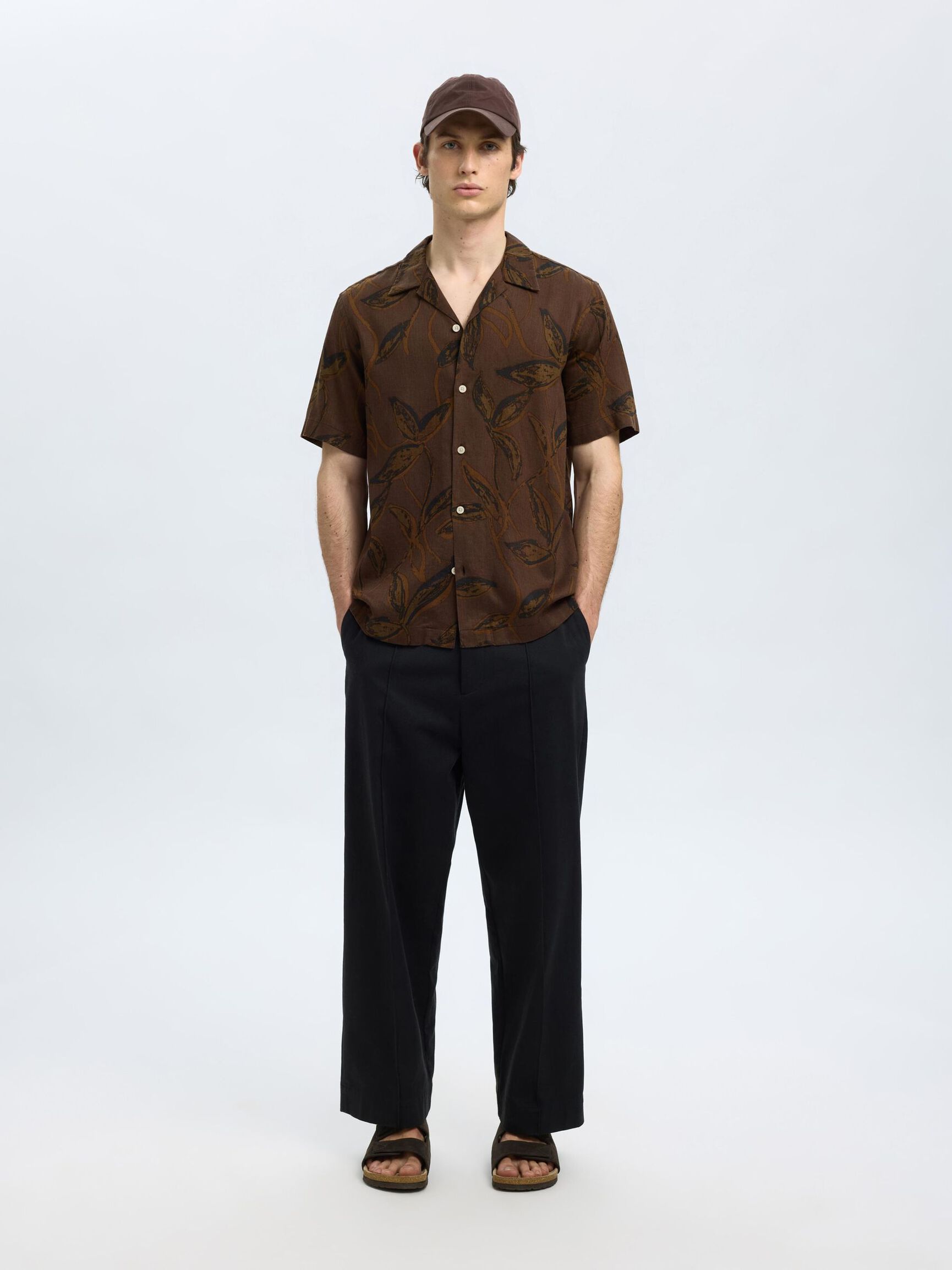 PRINTED SHORT SLEEVED SHIRT, Demitasse, highres