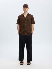 PRINTED SHORT SLEEVED SHIRT, Demitasse, highres
