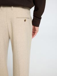 196 STRAIGHT FIT HOSE, Light Grey Melange, highres