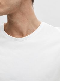 KORTÆRMET T-SHIRT, Bright White, highres