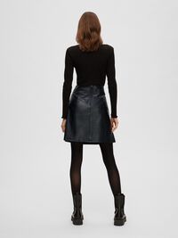 MINI LEDERROCK, Black, highres