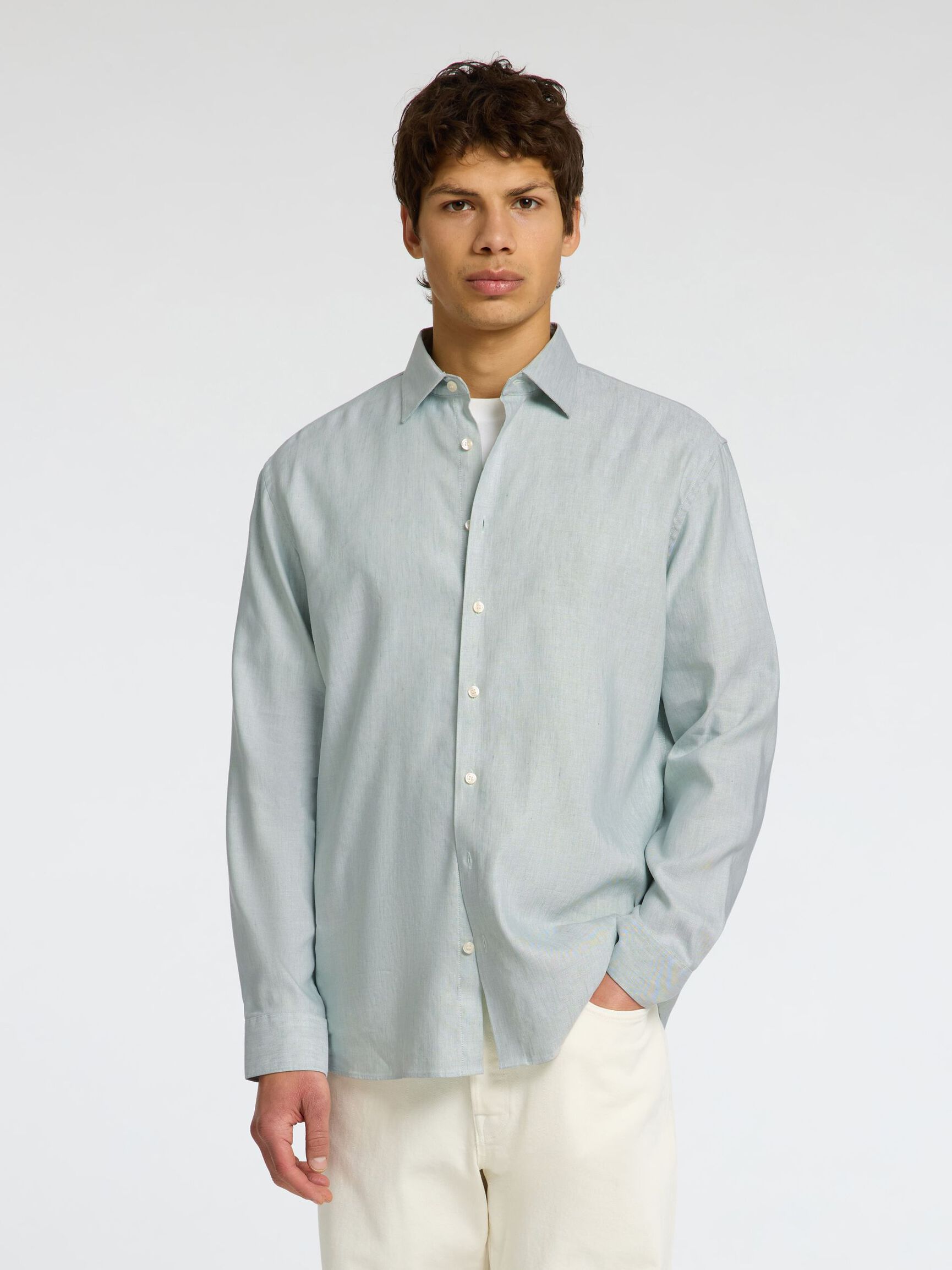 LONG SLEEVED SHIRT, Iceberg Green, highres