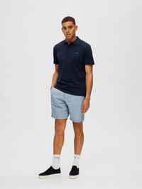 KLASSISCHER POLO SHIRT, Navy Blazer, highres