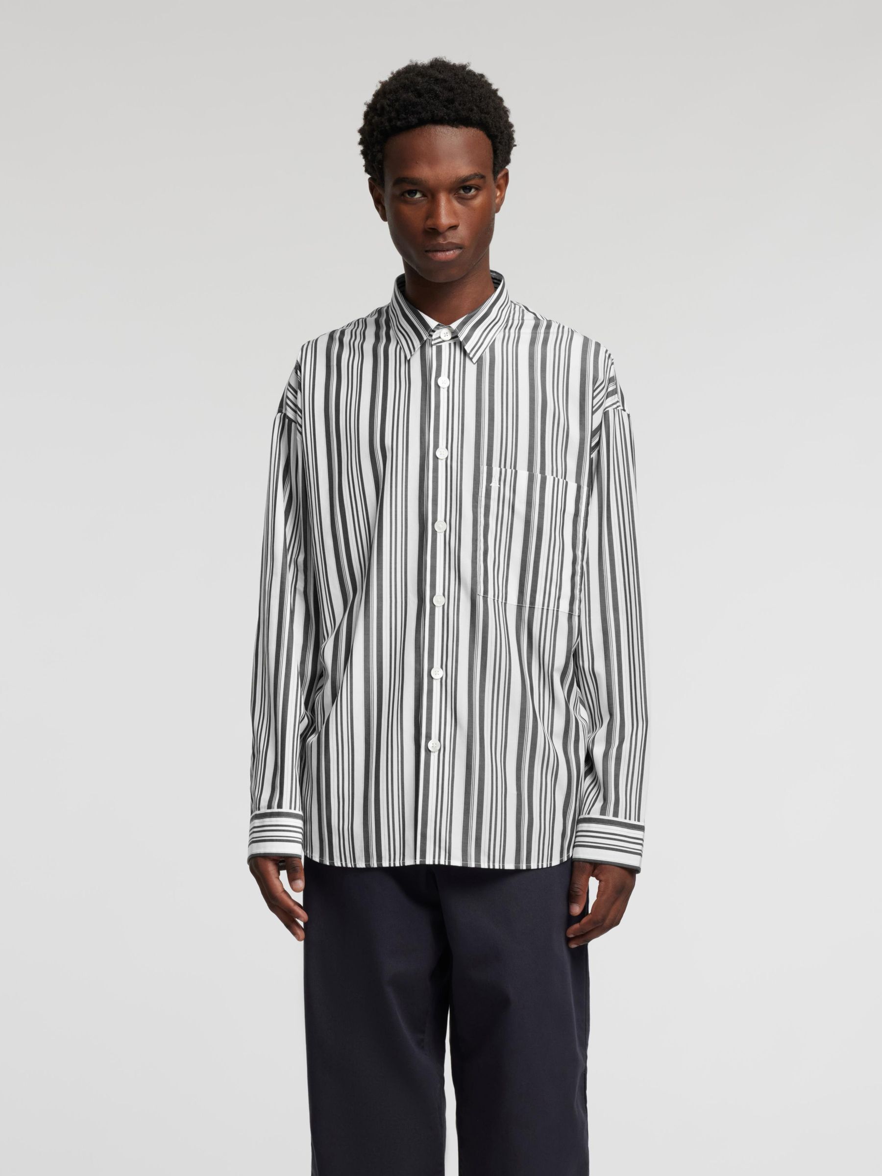 RELAXED FIT SHIRT, Jet Black, highres