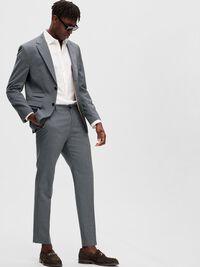 MERINO-ULD BUKSER, Grey, highres