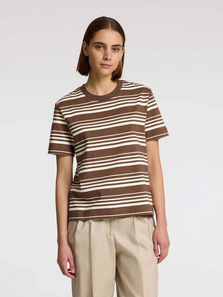 Selected BOXY FIT T-SHIRT, Chestnut, highres - 16099323_Chestnut_1221914_003.jpg