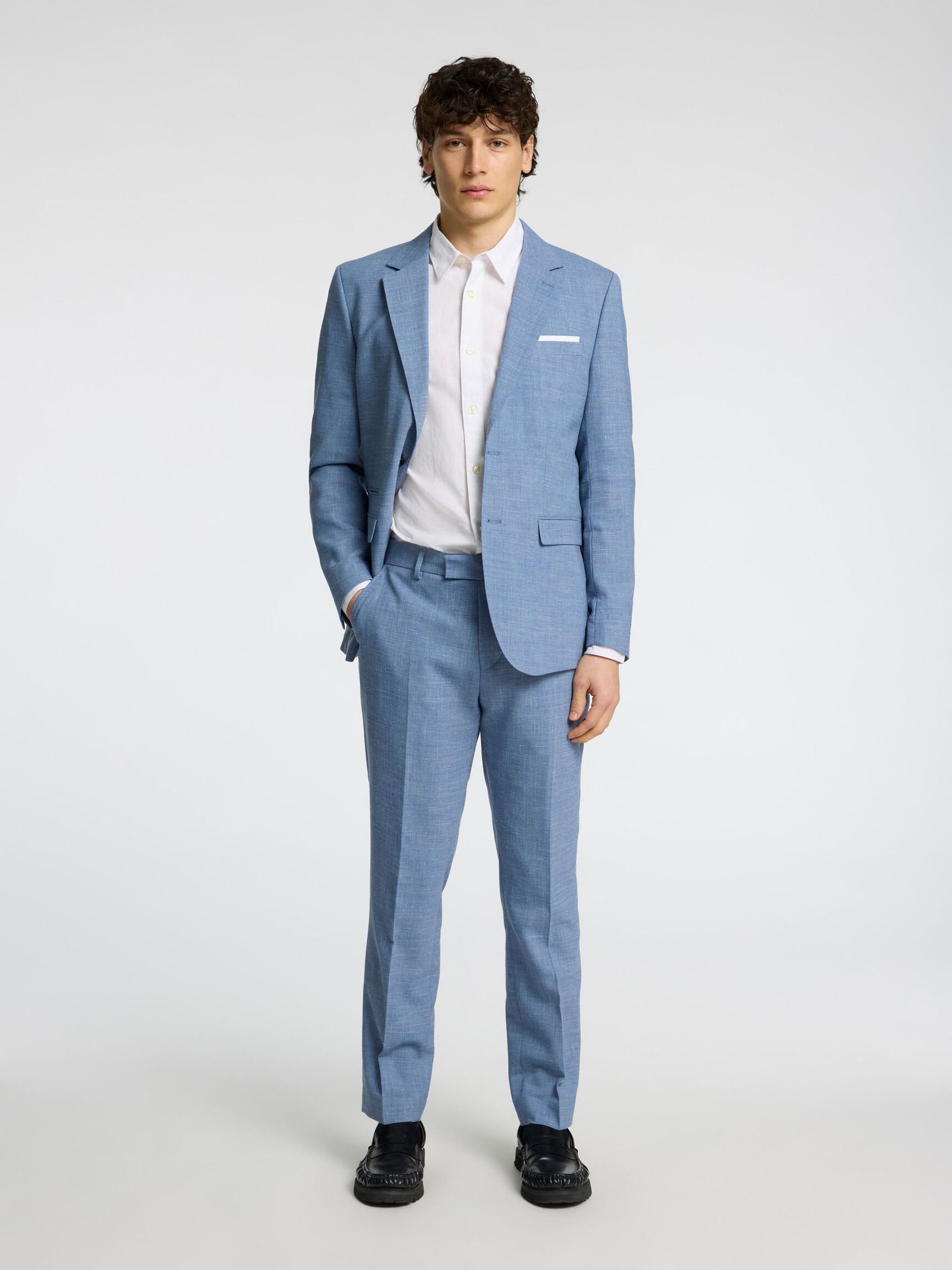 COUPE SLIM PANTALON DE COSTUME, Stonewash, highres