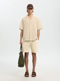 REGULAR FIT SHORTS, Oatmeal, highres