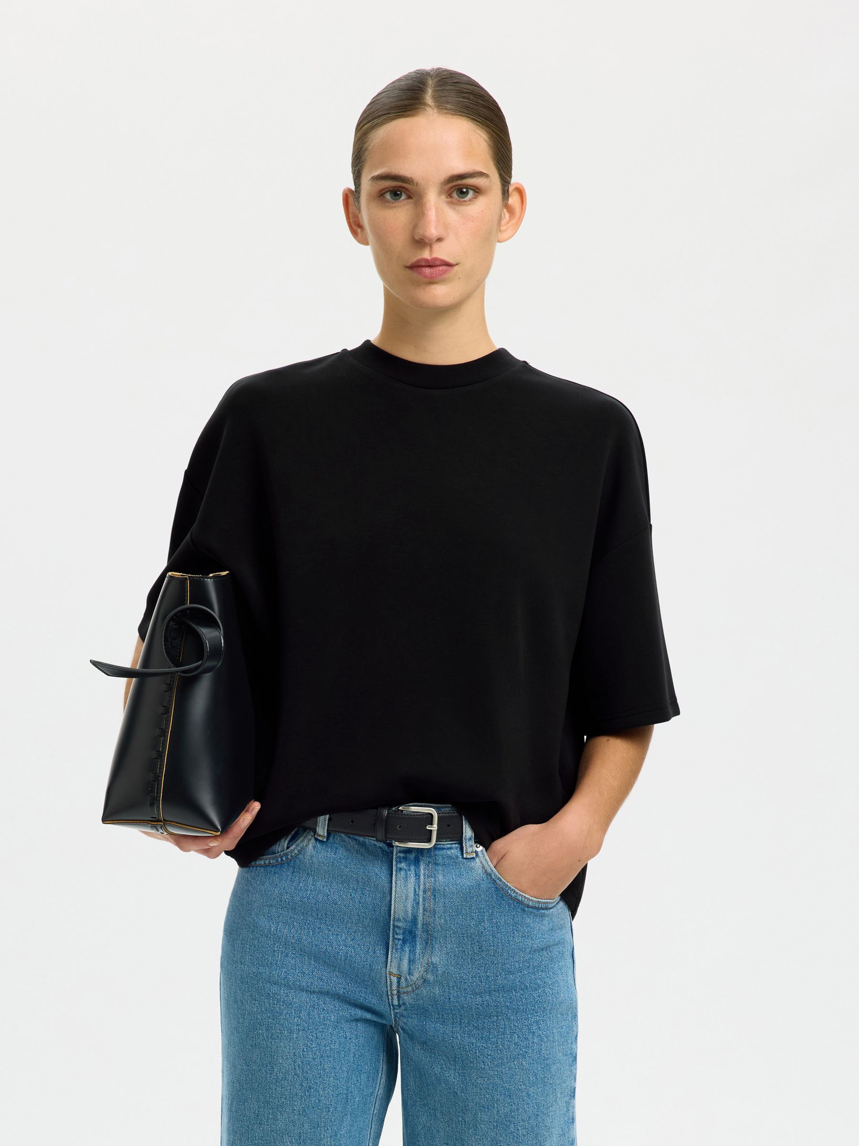 OVERSIZED T-SHIRT, Black, highres