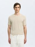 Selected REGULAR T-SHIRT, Oatmeal, highres - 16087842_Oatmeal_003.jpg