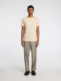 3-PACK COTTON T-SHIRT, Oatmeal, highres