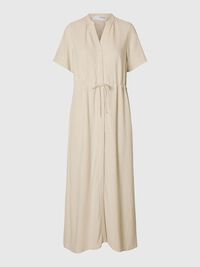KORTE MOUWEN BLOUSEJURK, Sandshell, highres