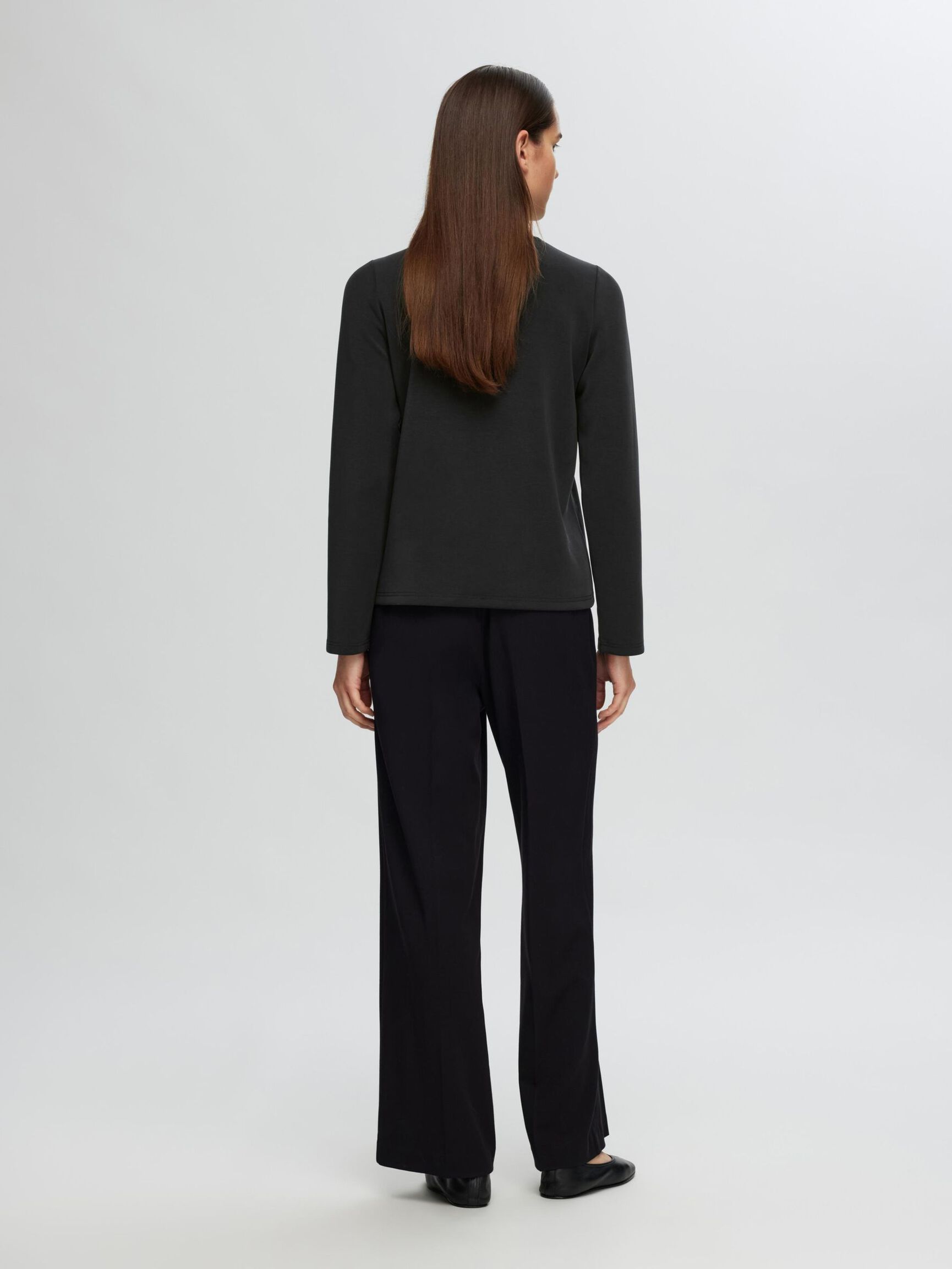 BOXY FIT LONGSLEEVE, Black, highres