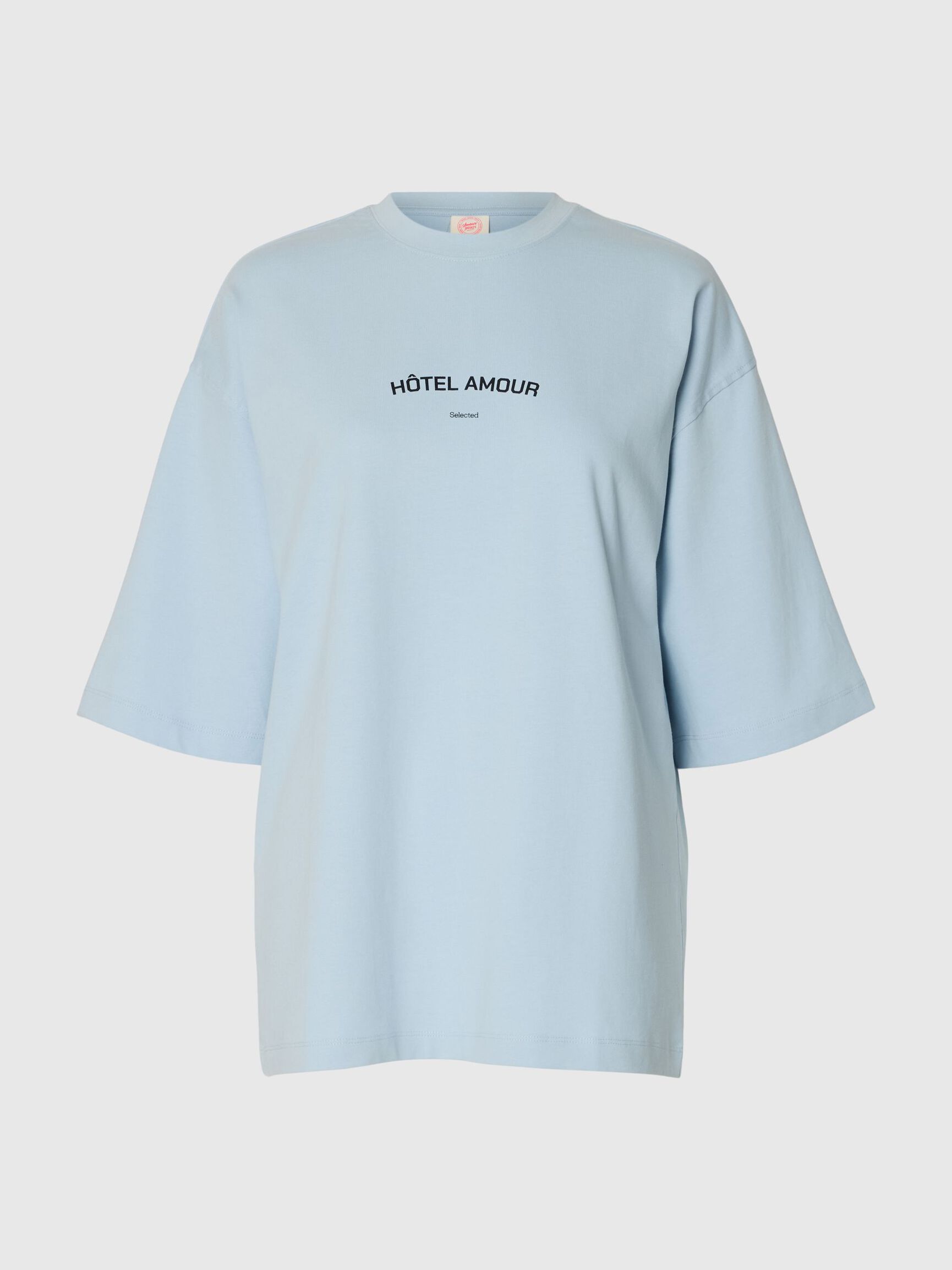 BOXY FIT CREWNECK T-SHIRT, Skyway, highres