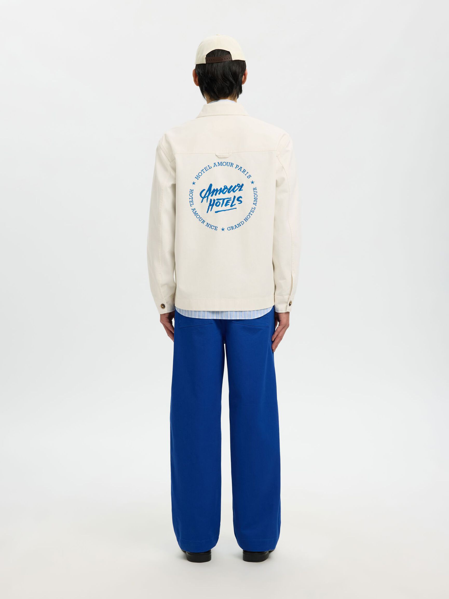 REGULAR FIT OVERSHIRT, Egret, highres