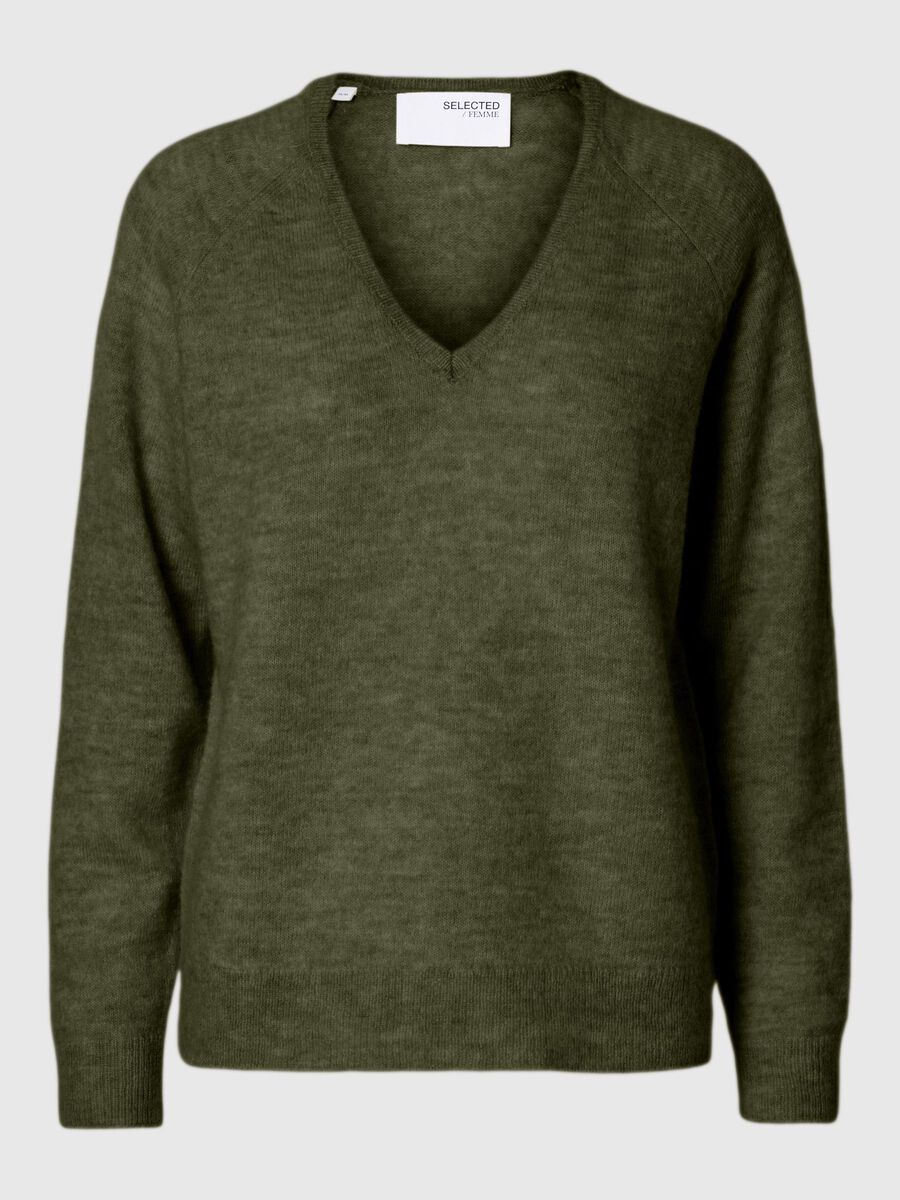 Selected WOOL BLEND V NECK PULLOVER, Kalamata, highres - 16094268_Kalamata_1113603_001.jpg