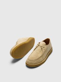 WILDLEDER MOC-TOE-SCHUHE, Sand, highres