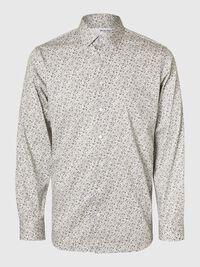 SLIM FIT SKJORTE, Egret, highres
