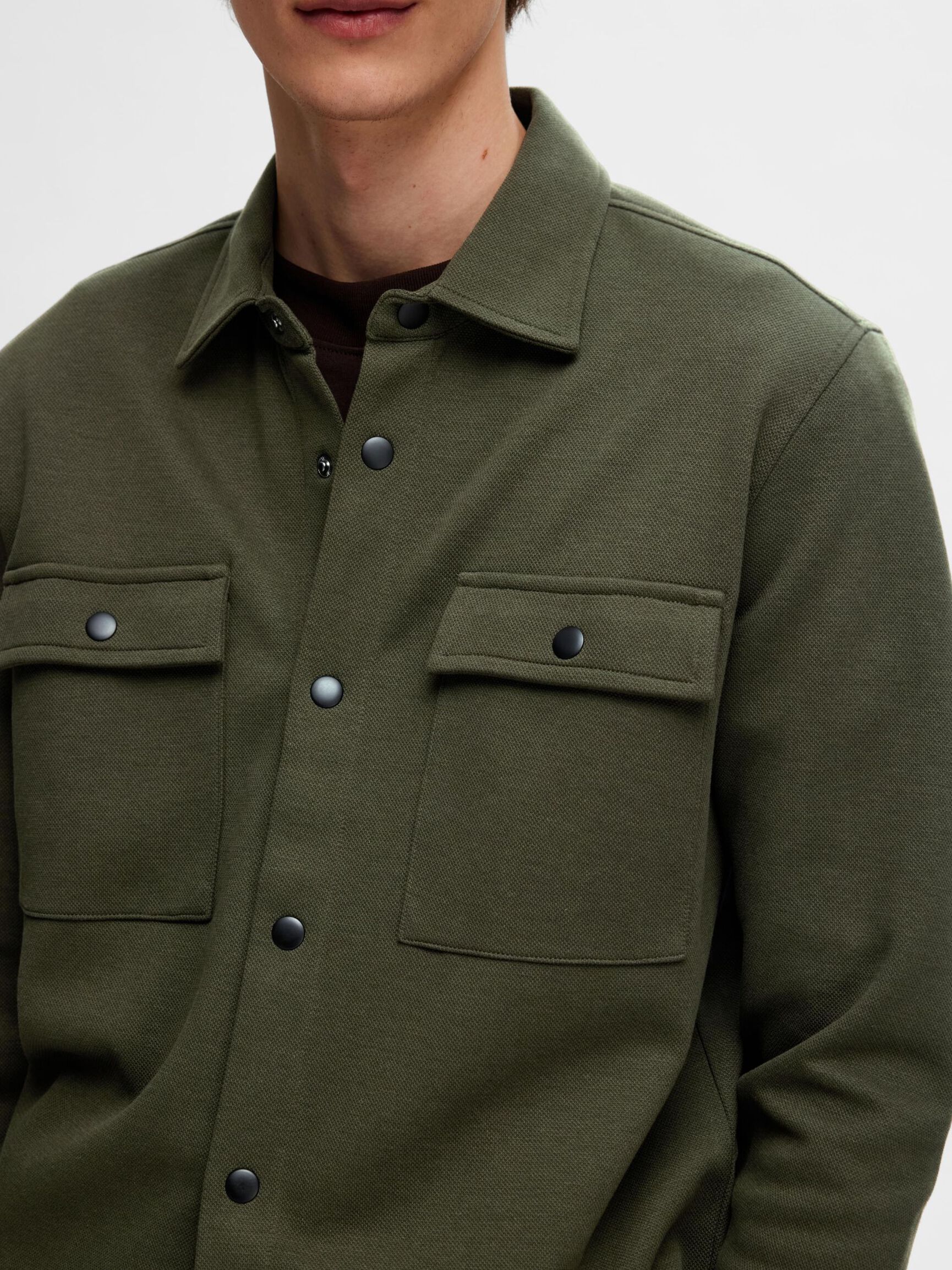 CLASSIC OVERSHIRT, Forest Night, highres