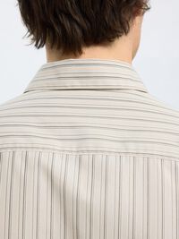 RELAXED FIT LONG SLEEVED SHIRT, Oatmeal, highres