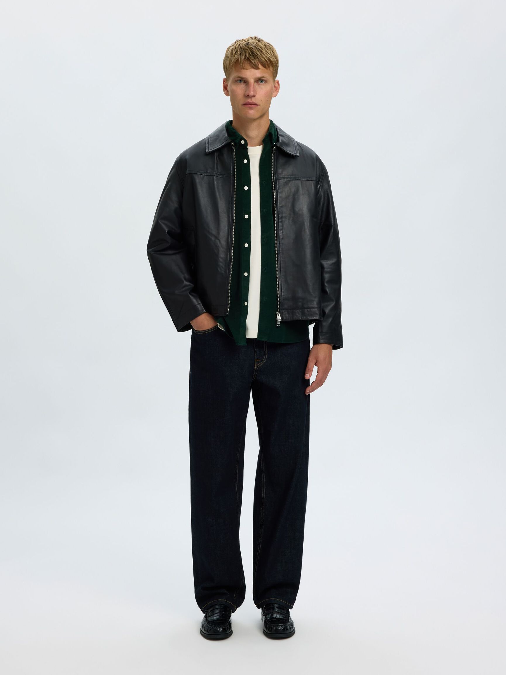 COTTON  CORDUROY SHIRT, Pine Grove, highres