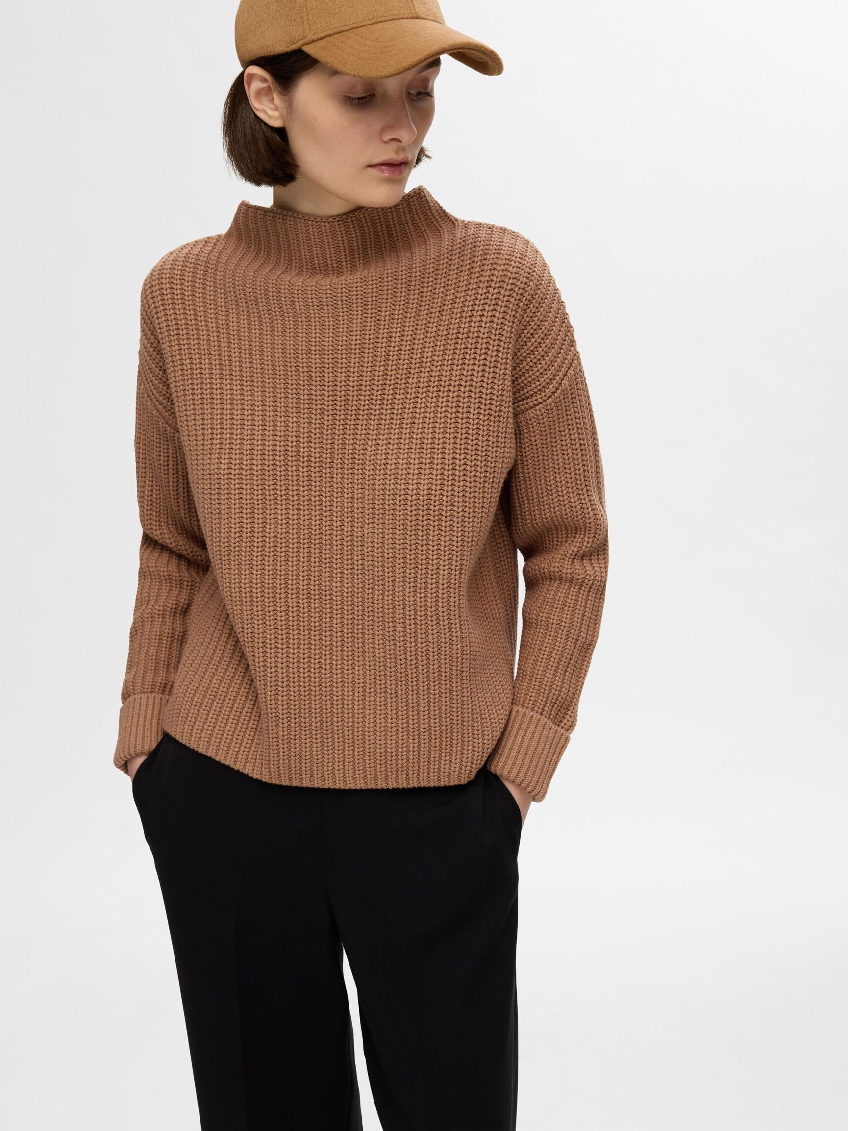 OVERSIZED GENSER, Tobacco Brown, highres