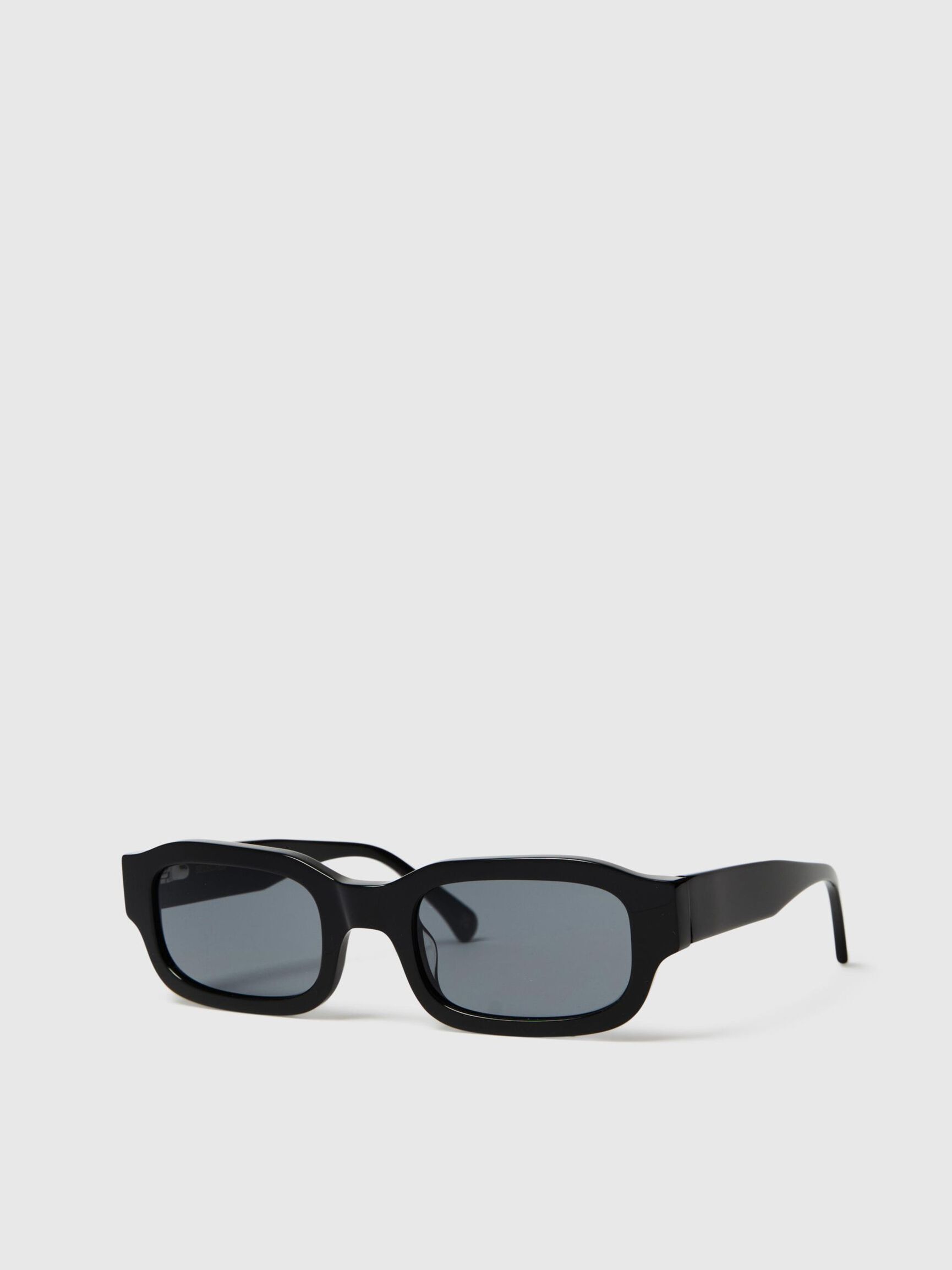 VIERECKIGE SONNENBRILLE, Black, highres