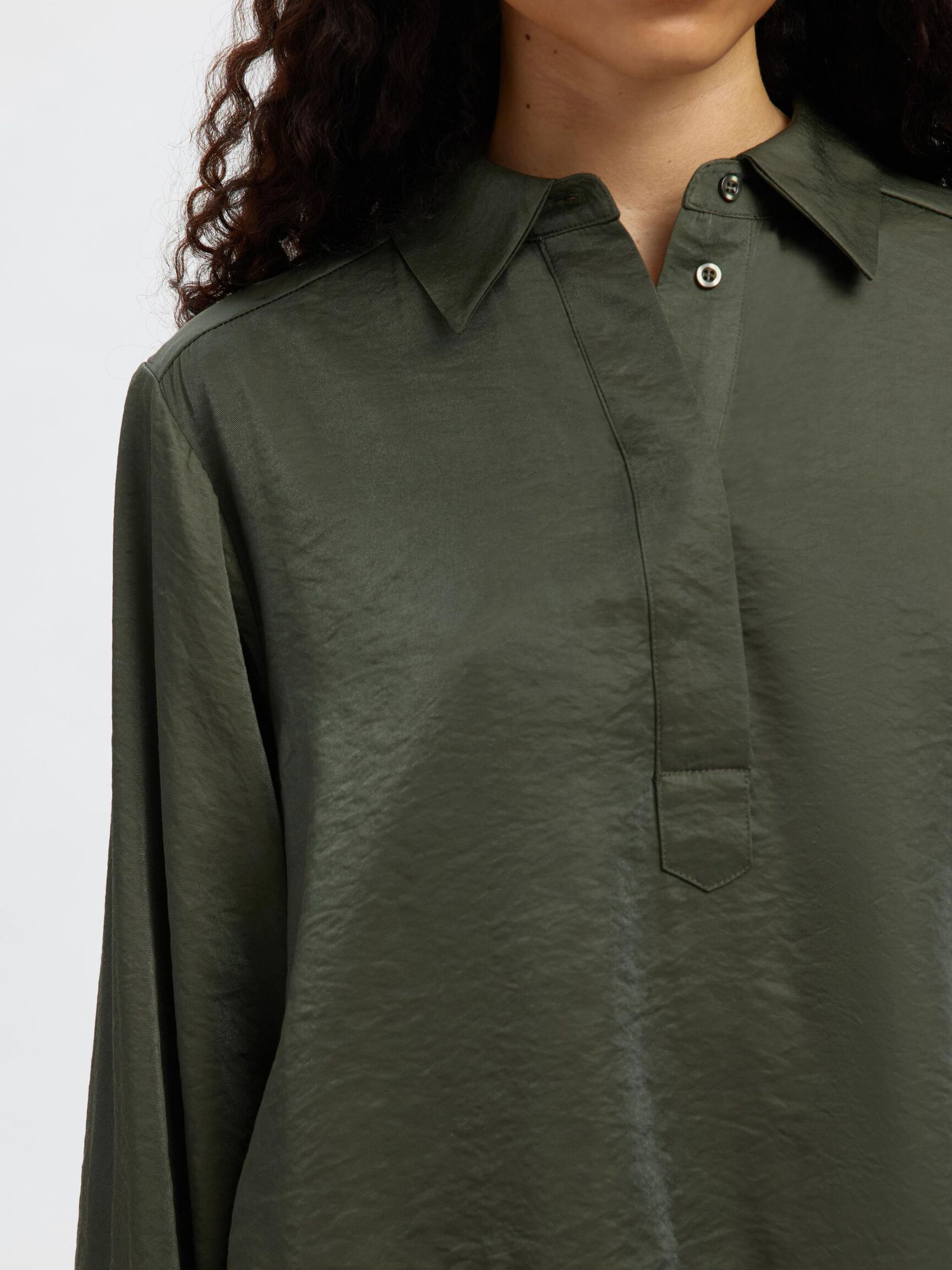 VISKOSEMIX CROP-BLUSE, Deep Depths, highres