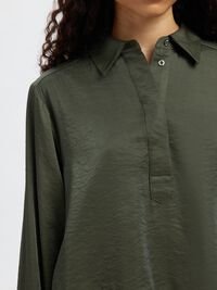 VISKOSEMIX CROP-BLUSE, Deep Depths, highres