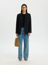 VOLANGPRYDD BOMULL T-SHIRT, Black, highres