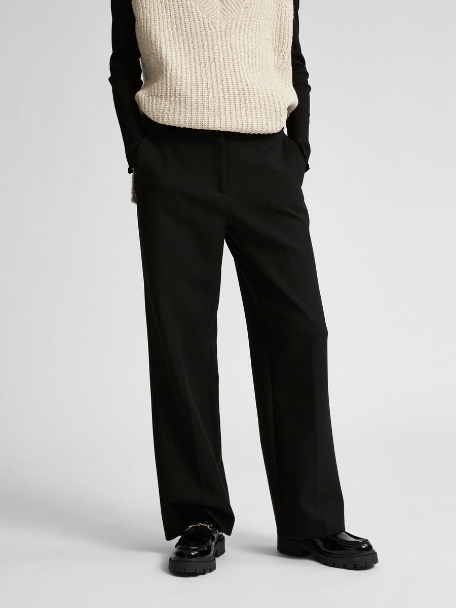 Selected GEWEBTE HOSE, Black, highres - 16089907_Black_003.jpg