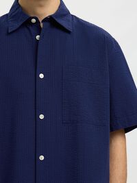 SEERSUCKER - MANCHES COURTES CHEMISE, Ocean Cavern, highres