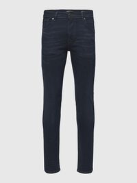DUNKELBLAUE SLIM FIT JEANS, Blue Black Denim, highres