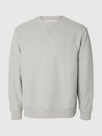 RELAXED FIT SWEATSHIRT, Light Grey Melange, highres
