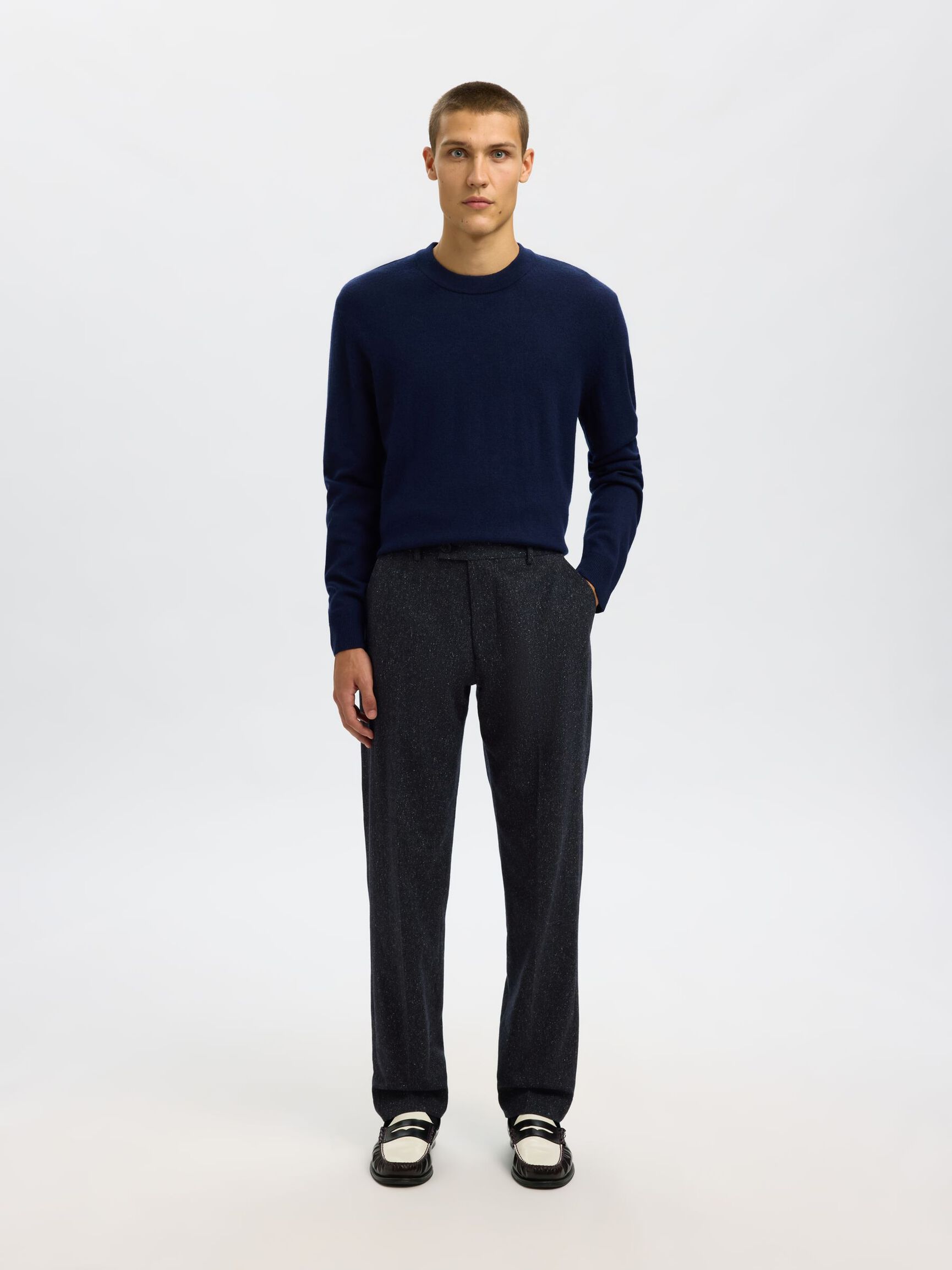196 STRAIGHT-LEG BROEK, Dark Navy, highres