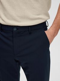 SLIM FIT WOOL BLEND SUIT TROUSERS, Navy Blazer, highres